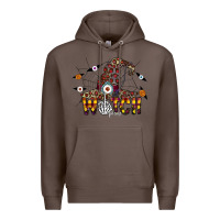 Coffee Witch Please Premium Hoodie - CowhideDigitalArt