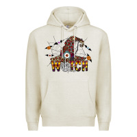 Oatmeal Heather Witch Please Premium Hoodie - CowhideDigitalArt