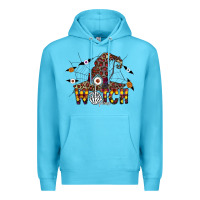 Ocean Blue Witch Please Premium Hoodie - CowhideDigitalArt