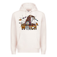 Pale Pink Witch Please Premium Hoodie - CowhideDigitalArt