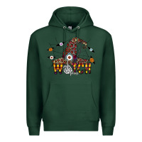 Sports Green Witch Please Premium Hoodie - CowhideDigitalArt