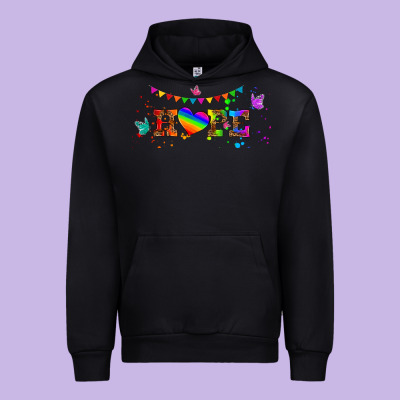 Lgbtq Hope  Libbey Glass Urban Hoodie Designed By Hra Design Shop