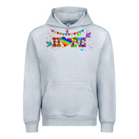Heather Grey lgbtq hope  libbey glass Urban Hoodie - HRA Design Shop