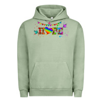 Pigment Oil Green lgbtq hope  libbey glass Urban Hoodie - HRA Design Shop