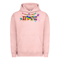 Pigment Salmon lgbtq hope  libbey glass Urban Hoodie - HRA Design Shop