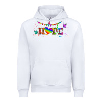 White lgbtq hope  libbey glass Urban Hoodie - HRA Design Shop