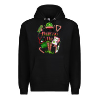 Black im the nurse elf Premium Hoodie - FaDigitalArtStudio