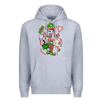 Heather Grey im the nurse elf Premium Hoodie - FaDigitalArtStudio