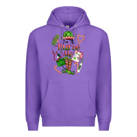 Purple im the nurse elf Premium Hoodie - FaDigitalArtStudio