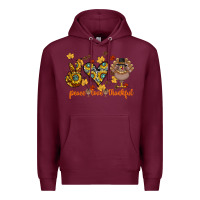 Peace Love Thankful Premium Hoodie | Teevron
