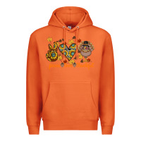 Carrot Peace Love Thankful Premium Hoodie - CowhideDigitalArt