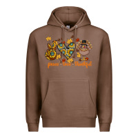 Chestnut Peace Love Thankful Premium Hoodie - CowhideDigitalArt