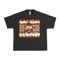 Pigment Black Stacked Christmas Farm Urban Heavy Tee - Artiststas
