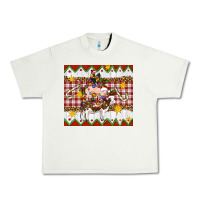 Pistachio Stacked Christmas Farm Urban Heavy Tee - Artiststas
