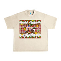 Sandshell Stacked Christmas Farm Urban Heavy Tee - Artiststas