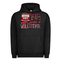 Pigment Black I've got bus full of Valentine Urban Hoodie - RacoonDesign