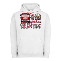 Pigment Lunar Rock I've got bus full of Valentine Urban Hoodie - RacoonDesign