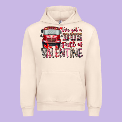 I've Got Bus Full Of Valentine Urban Hoodie Designed By Racoondesign