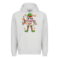 Dove Grey im the sarcastic elf Premium Hoodie - FaDigitalArtStudio