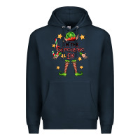 Navy im the sarcastic elf Premium Hoodie - FaDigitalArtStudio