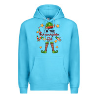 Ocean Blue im the sarcastic elf Premium Hoodie - FaDigitalArtStudio