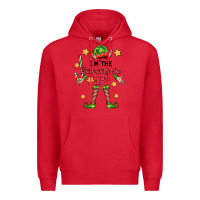 Red im the sarcastic elf Premium Hoodie - FaDigitalArtStudio