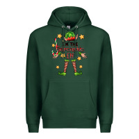 Sports Green im the sarcastic elf Premium Hoodie - FaDigitalArtStudio