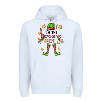 White im the sarcastic elf Premium Hoodie - FaDigitalArtStudio
