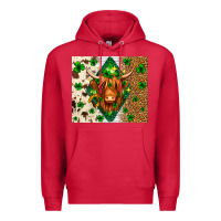 Cardinal St. Patrick's Day Highland cow Premium Hoodie - Neo Western