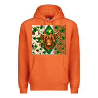 Carrot St. Patrick's Day Highland cow Premium Hoodie - Neo Western