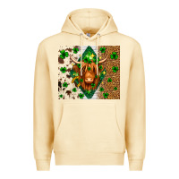 Pina Colada St. Patrick's Day Highland cow Premium Hoodie - Neo Western