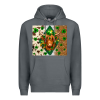 Rock St. Patrick's Day Highland cow Premium Hoodie - Neo Western
