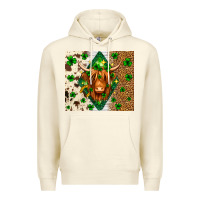 Sandshell St. Patrick's Day Highland cow Premium Hoodie - Neo Western