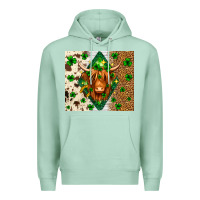 Seafoam St. Patrick's Day Highland cow Premium Hoodie - Neo Western