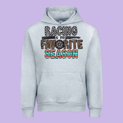 Racing Is My Favorite Season Urban Hoodie Designed By Cowhidedigitalart