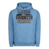 Pigment Pebble Blue racing is my favorite season Urban Hoodie - CowhideDigitalArt