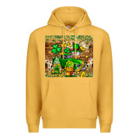 Mustard St. Patrick's Day gnomies truck tumbler Premium Hoodie - Neo Western