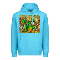 Ocean Blue St. Patrick's Day gnomies truck tumbler Premium Hoodie - Neo Western