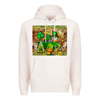 Pale Pink St. Patrick's Day gnomies truck tumbler Premium Hoodie - Neo Western