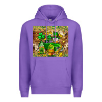 Purple St. Patrick's Day gnomies truck tumbler Premium Hoodie - Neo Western