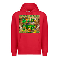 Red St. Patrick's Day gnomies truck tumbler Premium Hoodie - Neo Western
