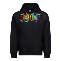 Black lgbtq pride  libbey glass Urban Hoodie - HRA Design Shop