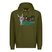 Army Green hair hustler2 Premium Hoodie - SublimationCraftShop