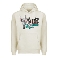 Oatmeal Heather hair hustler2 Premium Hoodie - SublimationCraftShop