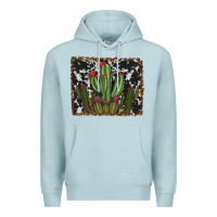Blue Mist aztec cowhide cacti Premium Hoodie - RanaPortraitStore