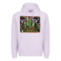 Lilac aztec cowhide cacti Premium Hoodie - RanaPortraitStore