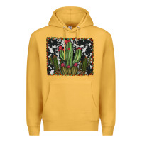 Mustard aztec cowhide cacti Premium Hoodie - RanaPortraitStore
