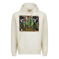 Oatmeal Heather aztec cowhide cacti Premium Hoodie - RanaPortraitStore