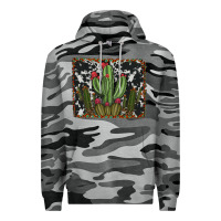 Slate Camo aztec cowhide cacti Premium Hoodie - RanaPortraitStore