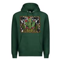 Sports Green aztec cowhide cacti Premium Hoodie - RanaPortraitStore